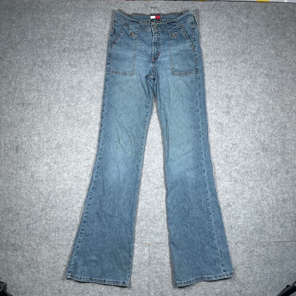 Vintage Tommy Hilfiger denim jeans Women 26 Blue Euro Flare90s retro